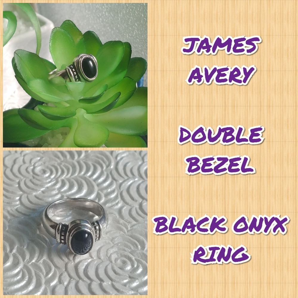 James Avery RETIRED Black Onyx Ring